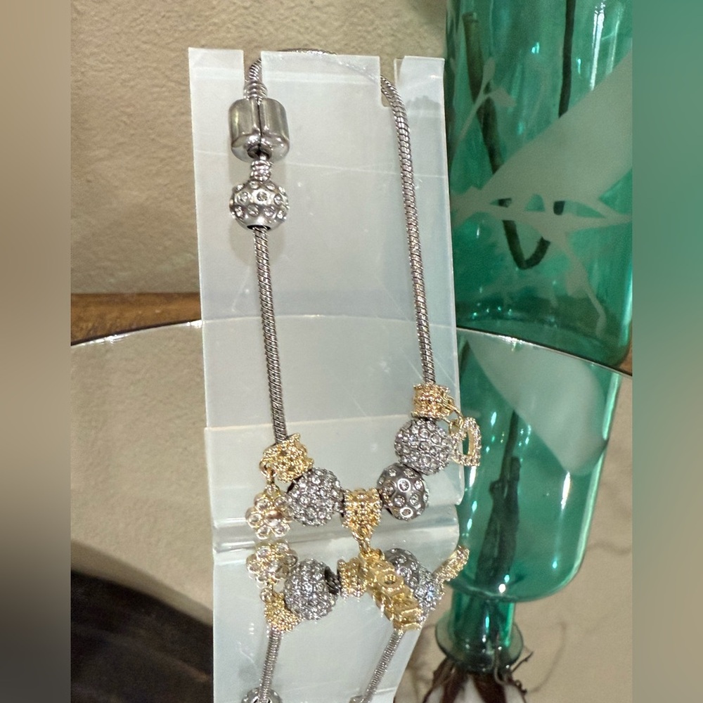 Pandora style Silver and Gold Charm Bracelet from Target